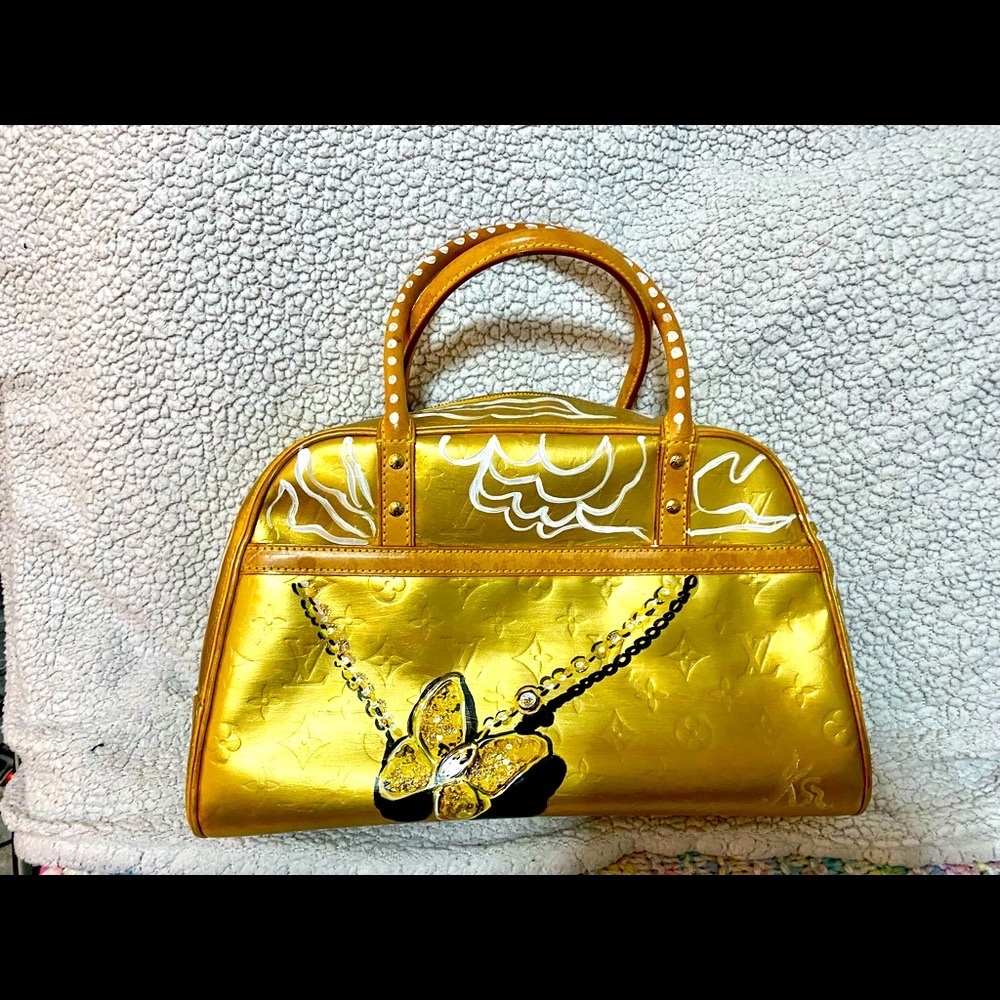 Custom painted Authentic Louis Vuitton Vernis Bag